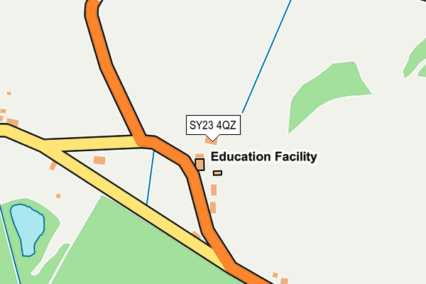 SY23 4QZ map - OS OpenMap – Local (Ordnance Survey) SY23 4QZ map - OS OpenMap – Local (Ordnance Survey)