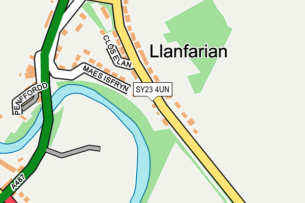 SY23 4UN map - OS OpenMap – Local (Ordnance Survey) SY23 4UN map - OS OpenMap – Local (Ordnance Survey)