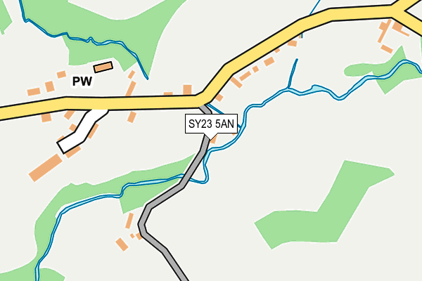 SY23 5AN map - OS OpenMap – Local (Ordnance Survey)
