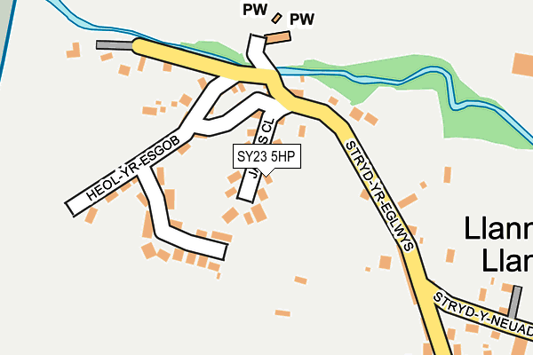 SY23 5HP map - OS OpenMap – Local (Ordnance Survey) SY23 5HP map - OS OpenMap – Local (Ordnance Survey)