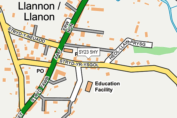 SY23 5HY map - OS OpenMap – Local (Ordnance Survey) SY23 5HY map - OS OpenMap – Local (Ordnance Survey)