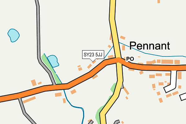 SY23 5JJ map - OS OpenMap – Local (Ordnance Survey) SY23 5JJ map - OS OpenMap – Local (Ordnance Survey)