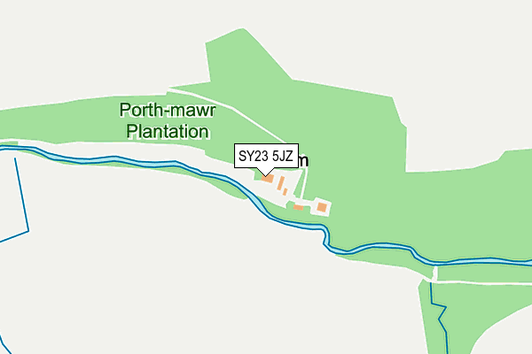 SY23 5JZ map - OS OpenMap – Local (Ordnance Survey) SY23 5JZ map - OS OpenMap – Local (Ordnance Survey)