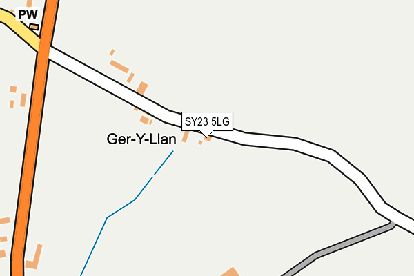 SY23 5LG map - OS OpenMap – Local (Ordnance Survey) SY23 5LG map - OS OpenMap – Local (Ordnance Survey)