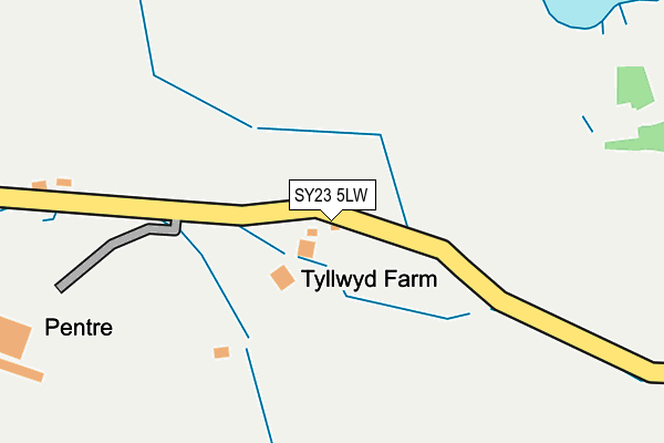 SY23 5LW map - OS OpenMap – Local (Ordnance Survey) SY23 5LW map - OS OpenMap – Local (Ordnance Survey)
