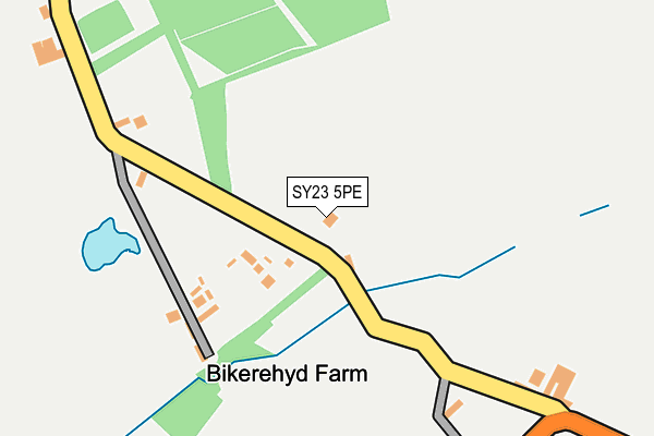 SY23 5PE map - OS OpenMap – Local (Ordnance Survey) SY23 5PE map - OS OpenMap – Local (Ordnance Survey)