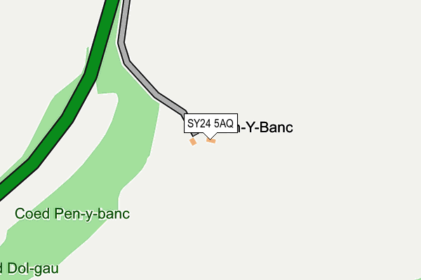 SY24 5AQ map - OS OpenMap – Local (Ordnance Survey) SY24 5AQ map - OS OpenMap – Local (Ordnance Survey)