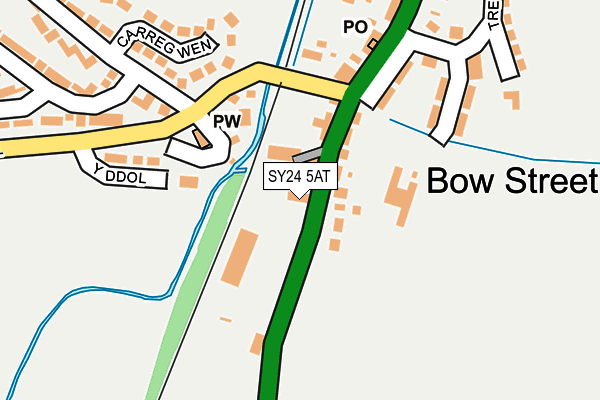 SY24 5AT map - OS OpenMap – Local (Ordnance Survey) SY24 5AT map - OS OpenMap – Local (Ordnance Survey)