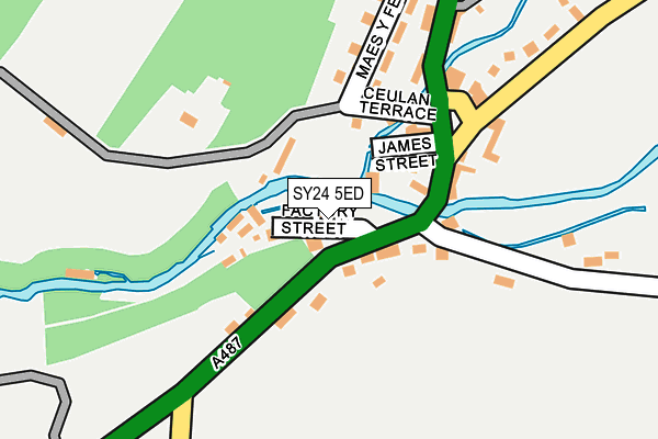 SY24 5ED map - OS OpenMap – Local (Ordnance Survey) SY24 5ED map - OS OpenMap – Local (Ordnance Survey)