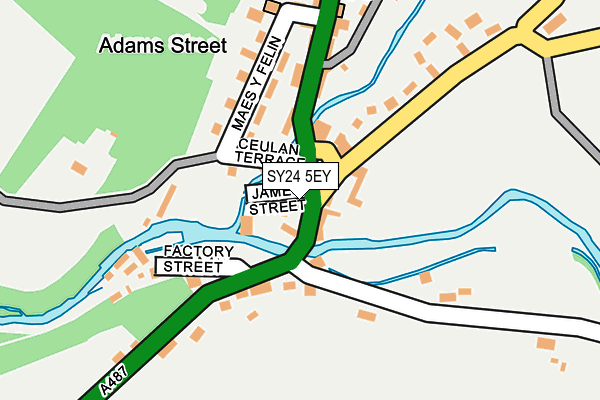 SY24 5EY map - OS OpenMap – Local (Ordnance Survey) SY24 5EY map - OS OpenMap – Local (Ordnance Survey)