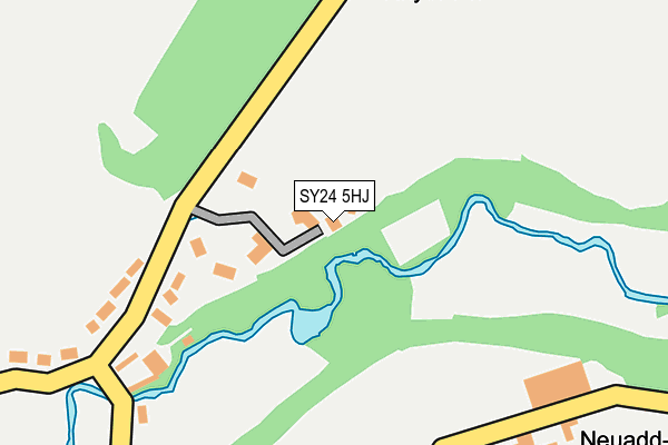SY24 5HJ map - OS OpenMap – Local (Ordnance Survey) SY24 5HJ map - OS OpenMap – Local (Ordnance Survey)