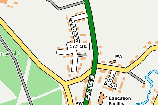SY24 5HQ map - OS OpenMap – Local (Ordnance Survey) SY24 5HQ map - OS OpenMap – Local (Ordnance Survey)