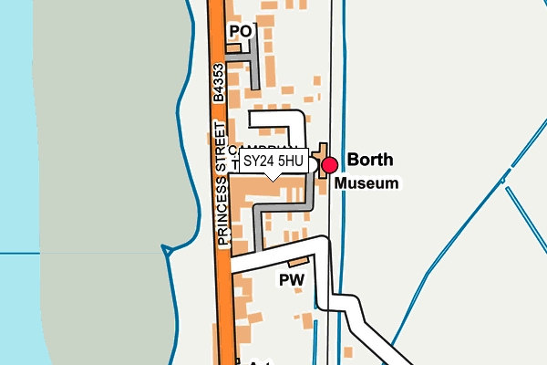 SY24 5HU map - OS OpenMap – Local (Ordnance Survey) SY24 5HU map - OS OpenMap – Local (Ordnance Survey)