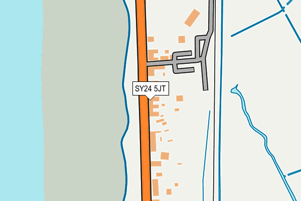 SY24 5JT map - OS OpenMap – Local (Ordnance Survey) SY24 5JT map - OS OpenMap – Local (Ordnance Survey)