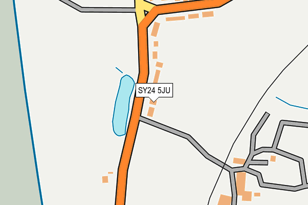 SY24 5JU map - OS OpenMap – Local (Ordnance Survey) SY24 5JU map - OS OpenMap – Local (Ordnance Survey)