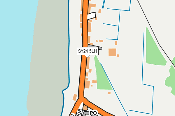 SY24 5LH map - OS OpenMap – Local (Ordnance Survey) SY24 5LH map - OS OpenMap – Local (Ordnance Survey)