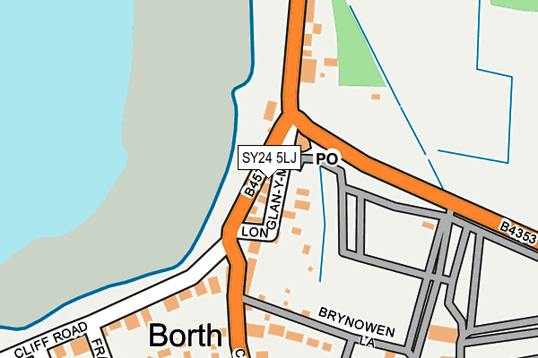 SY24 5LJ map - OS OpenMap – Local (Ordnance Survey) SY24 5LJ map - OS OpenMap – Local (Ordnance Survey)