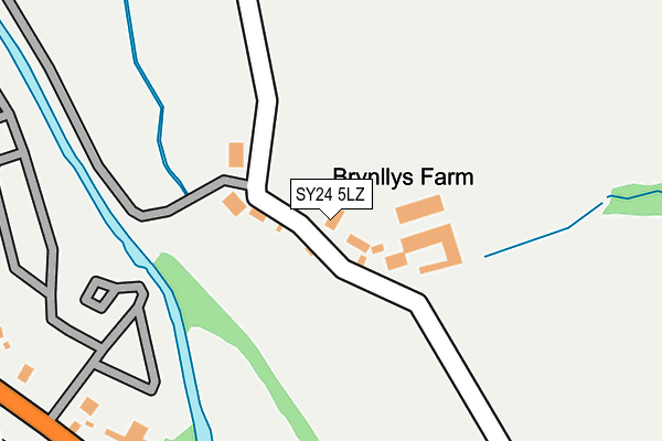 SY24 5LZ map - OS OpenMap – Local (Ordnance Survey) SY24 5LZ map - OS OpenMap – Local (Ordnance Survey)