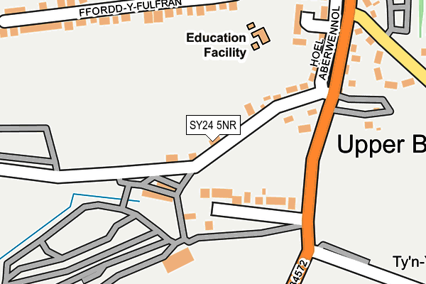 SY24 5NR map - OS OpenMap – Local (Ordnance Survey) SY24 5NR map - OS OpenMap – Local (Ordnance Survey)