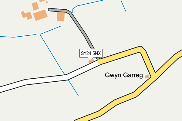 SY24 5NX map - OS OpenMap – Local (Ordnance Survey) SY24 5NX map - OS OpenMap – Local (Ordnance Survey)