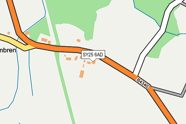 SY25 6AD map - OS OpenMap – Local (Ordnance Survey) SY25 6AD map - OS OpenMap – Local (Ordnance Survey)