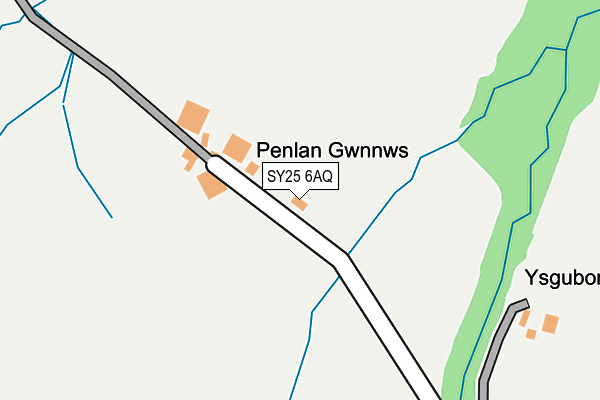 SY25 6AQ map - OS OpenMap – Local (Ordnance Survey) SY25 6AQ map - OS OpenMap – Local (Ordnance Survey)