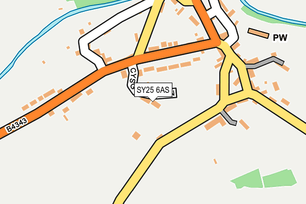 SY25 6AS map - OS OpenMap – Local (Ordnance Survey) SY25 6AS map - OS OpenMap – Local (Ordnance Survey)