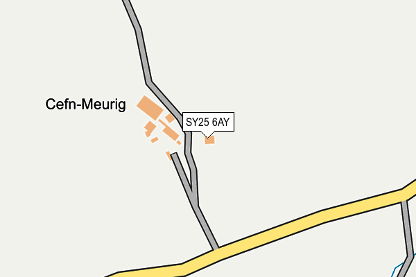 SY25 6AY map - OS OpenMap – Local (Ordnance Survey) SY25 6AY map - OS OpenMap – Local (Ordnance Survey)