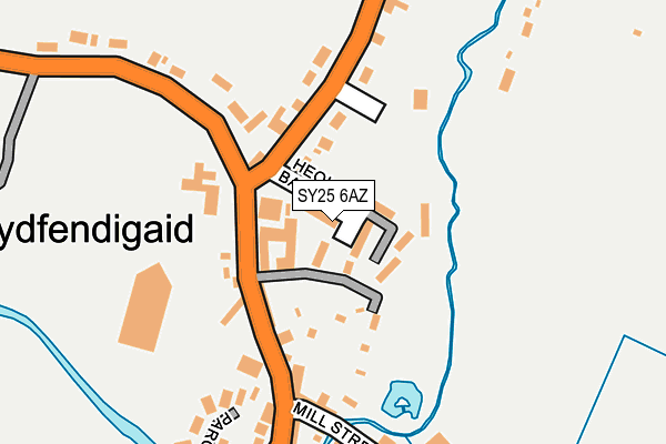 SY25 6AZ map - OS OpenMap – Local (Ordnance Survey) SY25 6AZ map - OS OpenMap – Local (Ordnance Survey)
