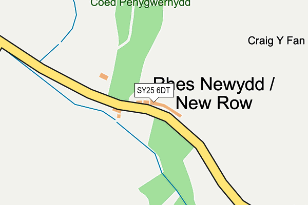 SY25 6DT map - OS OpenMap – Local (Ordnance Survey) SY25 6DT map - OS OpenMap – Local (Ordnance Survey)