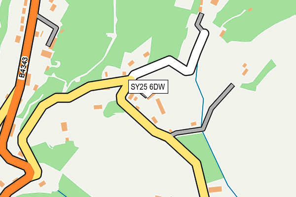 SY25 6DW map - OS OpenMap – Local (Ordnance Survey) SY25 6DW map - OS OpenMap – Local (Ordnance Survey)