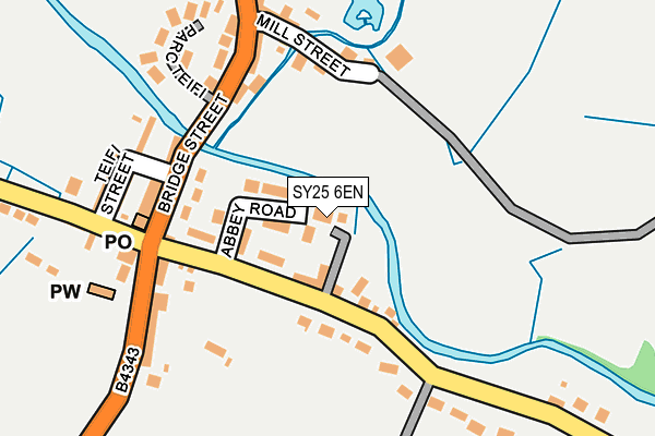 SY25 6EN map - OS OpenMap – Local (Ordnance Survey) SY25 6EN map - OS OpenMap – Local (Ordnance Survey)