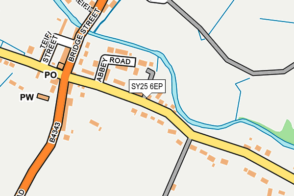 SY25 6EP map - OS OpenMap – Local (Ordnance Survey)