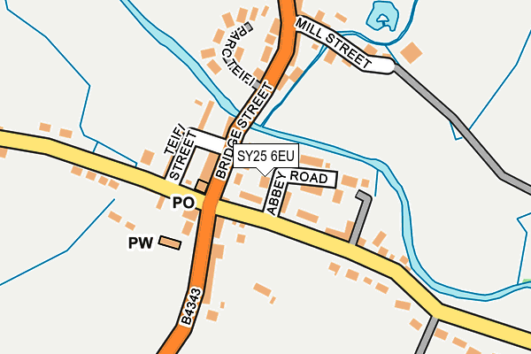 SY25 6EU map - OS OpenMap – Local (Ordnance Survey) SY25 6EU map - OS OpenMap – Local (Ordnance Survey)