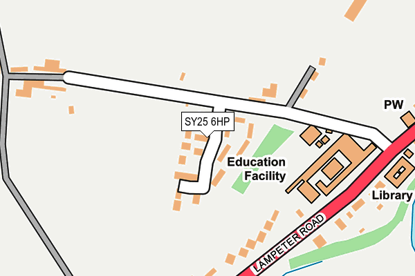 SY25 6HP map - OS OpenMap – Local (Ordnance Survey)