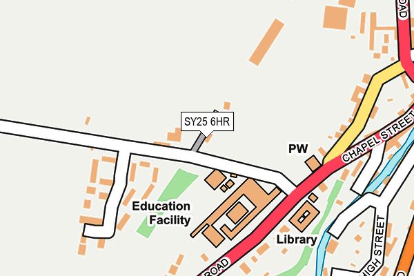 SY25 6HR map - OS OpenMap – Local (Ordnance Survey) SY25 6HR map - OS OpenMap – Local (Ordnance Survey)