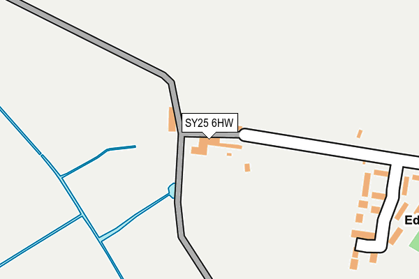 SY25 6HW map - OS OpenMap – Local (Ordnance Survey) SY25 6HW map - OS OpenMap – Local (Ordnance Survey)