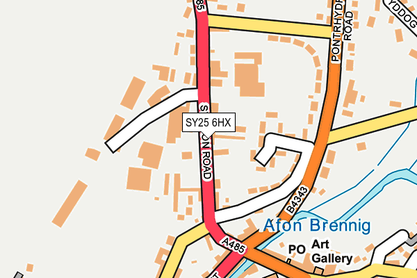 SY25 6HX map - OS OpenMap – Local (Ordnance Survey) SY25 6HX map - OS OpenMap – Local (Ordnance Survey)