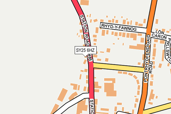 SY25 6HZ map - OS OpenMap – Local (Ordnance Survey) SY25 6HZ map - OS OpenMap – Local (Ordnance Survey)
