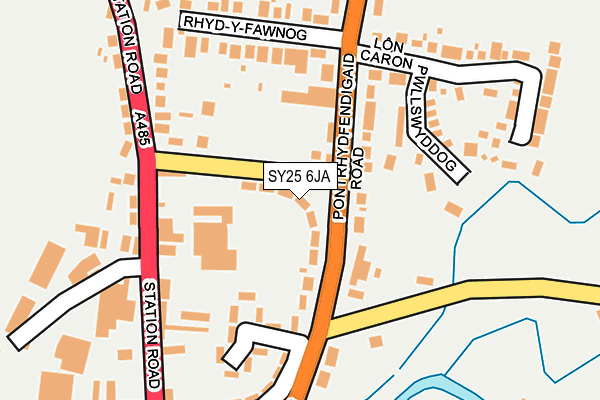 SY25 6JA map - OS OpenMap – Local (Ordnance Survey) SY25 6JA map - OS OpenMap – Local (Ordnance Survey)