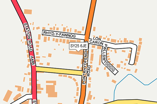 SY25 6JE map - OS OpenMap – Local (Ordnance Survey) SY25 6JE map - OS OpenMap – Local (Ordnance Survey)