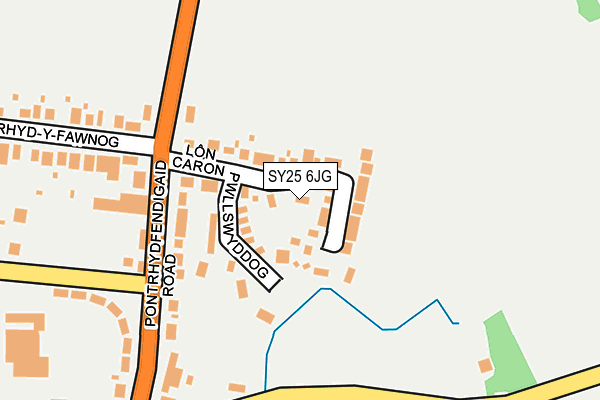 SY25 6JG map - OS OpenMap – Local (Ordnance Survey) SY25 6JG map - OS OpenMap – Local (Ordnance Survey)