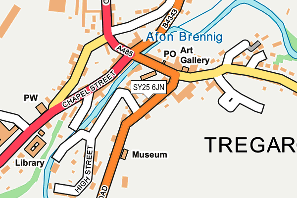 SY25 6JN map - OS OpenMap – Local (Ordnance Survey) SY25 6JN map - OS OpenMap – Local (Ordnance Survey)
