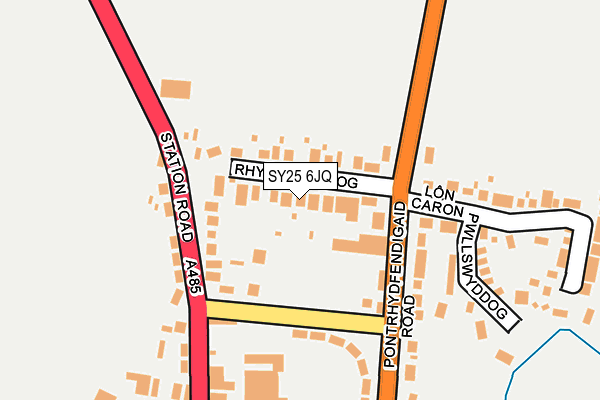 SY25 6JQ map - OS OpenMap – Local (Ordnance Survey) SY25 6JQ map - OS OpenMap – Local (Ordnance Survey)