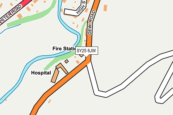 SY25 6JW map - OS OpenMap – Local (Ordnance Survey) SY25 6JW map - OS OpenMap – Local (Ordnance Survey)