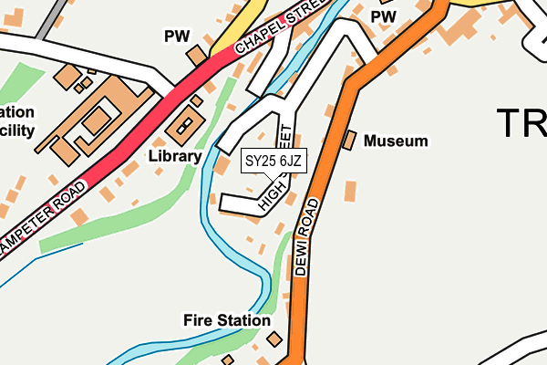 SY25 6JZ map - OS OpenMap – Local (Ordnance Survey) SY25 6JZ map - OS OpenMap – Local (Ordnance Survey)