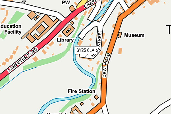 SY25 6LA map - OS OpenMap – Local (Ordnance Survey) SY25 6LA map - OS OpenMap – Local (Ordnance Survey)