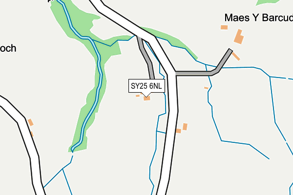 SY25 6NL map - OS OpenMap – Local (Ordnance Survey) SY25 6NL map - OS OpenMap – Local (Ordnance Survey)