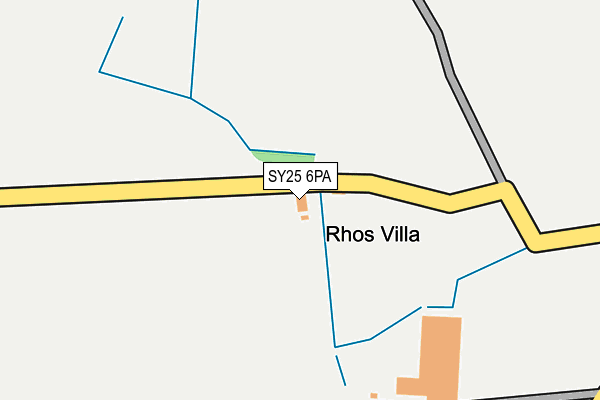 SY25 6PA map - OS OpenMap – Local (Ordnance Survey) SY25 6PA map - OS OpenMap – Local (Ordnance Survey)