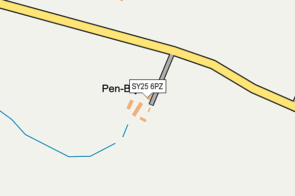 SY25 6PZ map - OS OpenMap – Local (Ordnance Survey)